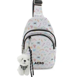 Aeropostale Alexa Sling With Plush Dog Bag Clip