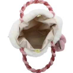a little obsessed Plush Bag With Braided Handle