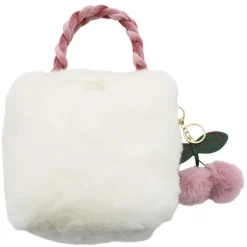 a little obsessed Plush Bag With Braided Handle