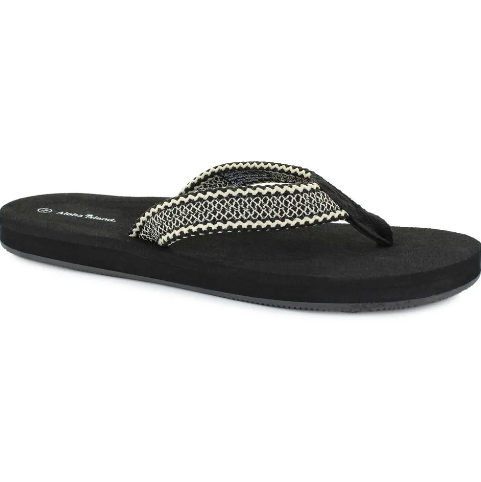 Aloha Island Edisto Woven Thong Sandal