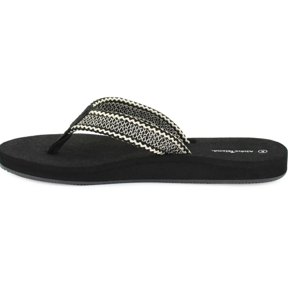 Aloha Island Edisto Woven Thong Sandal
