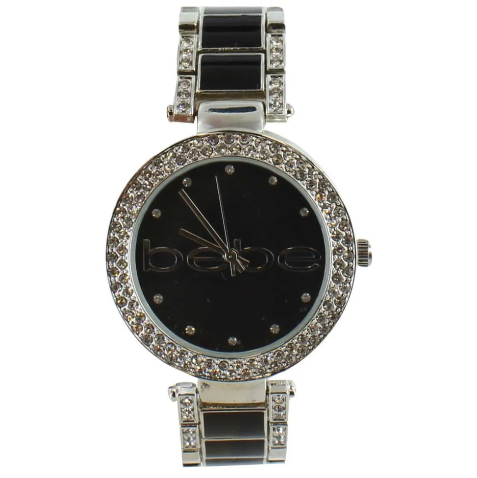 bebe Faux-Diamond Watch And 4-Piece Bracelet Set