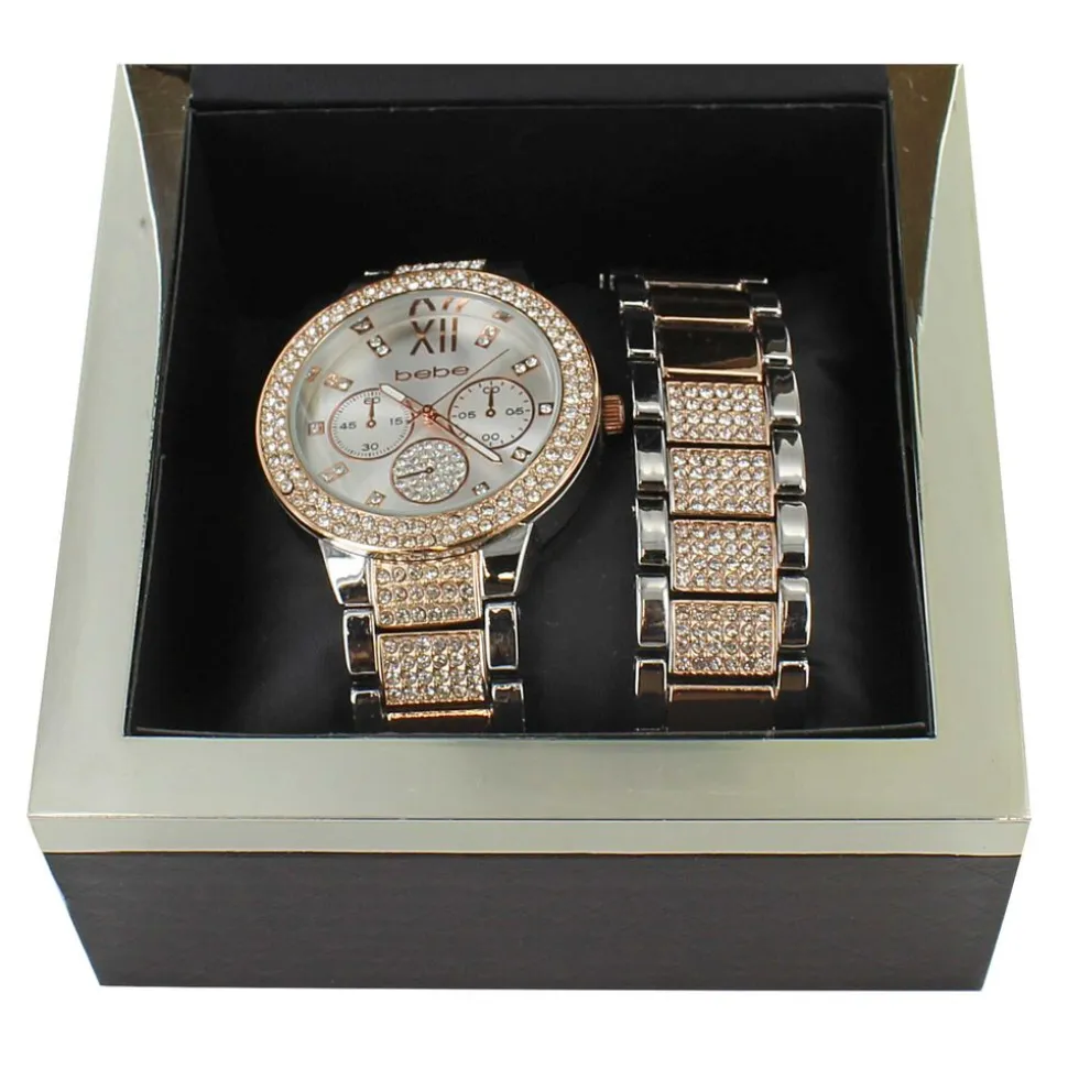 bebe Watch And Matching Bracelet Set