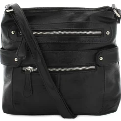 Braciano North/South Top-Zip Crossbody