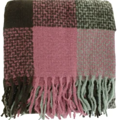 Couture Gems Soft Oblong Bold-Plaid Scarf
