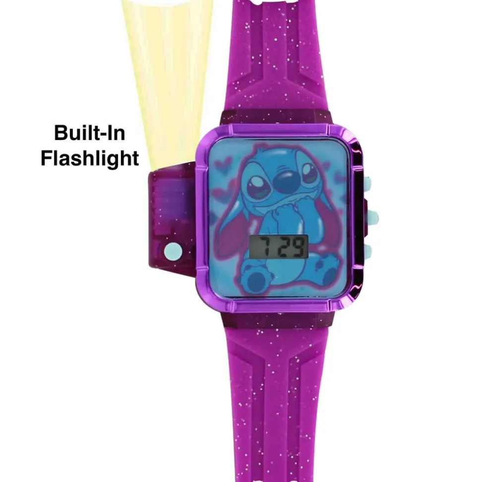 Disney Stitch Flashlight LCD Watch