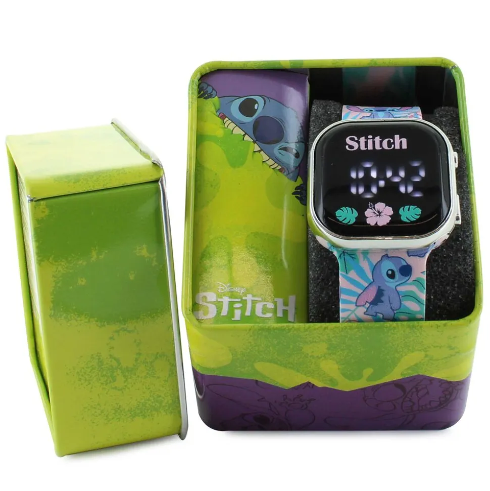 Disney Stitch Palm Leaves Digital Watch