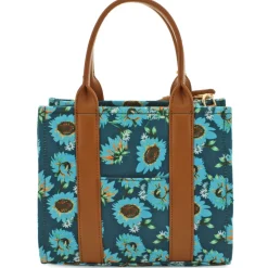 Emperia Floral Tote With Faux-Leather Trim