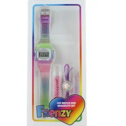 Frenzy LCD Watch And Bracelet Set