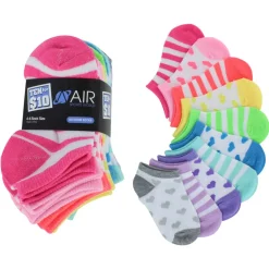 Girls' Air Sports World Stripe & Heart 10 For $10