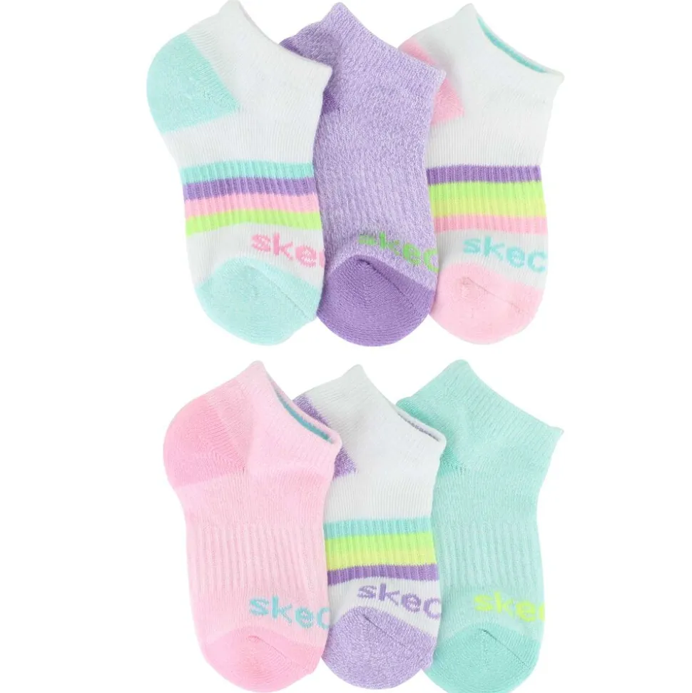 Girls' Skechers Low-Cut 6-Pair Pack