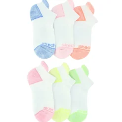 Girls' Skechers Super Soft Low-Cut 6-Pair Pack