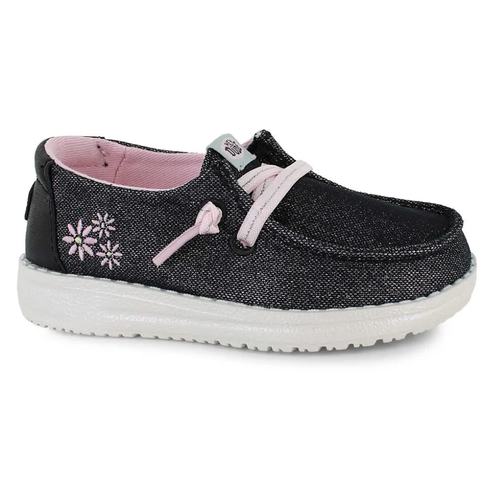 HEYDUDE Wendy Toddler Shimmer Flower