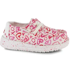 HEYDUDE Wendy Toddler Watercolor Hearts