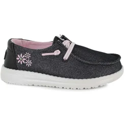 HEYDUDE Wendy Youth Shimmer Flower