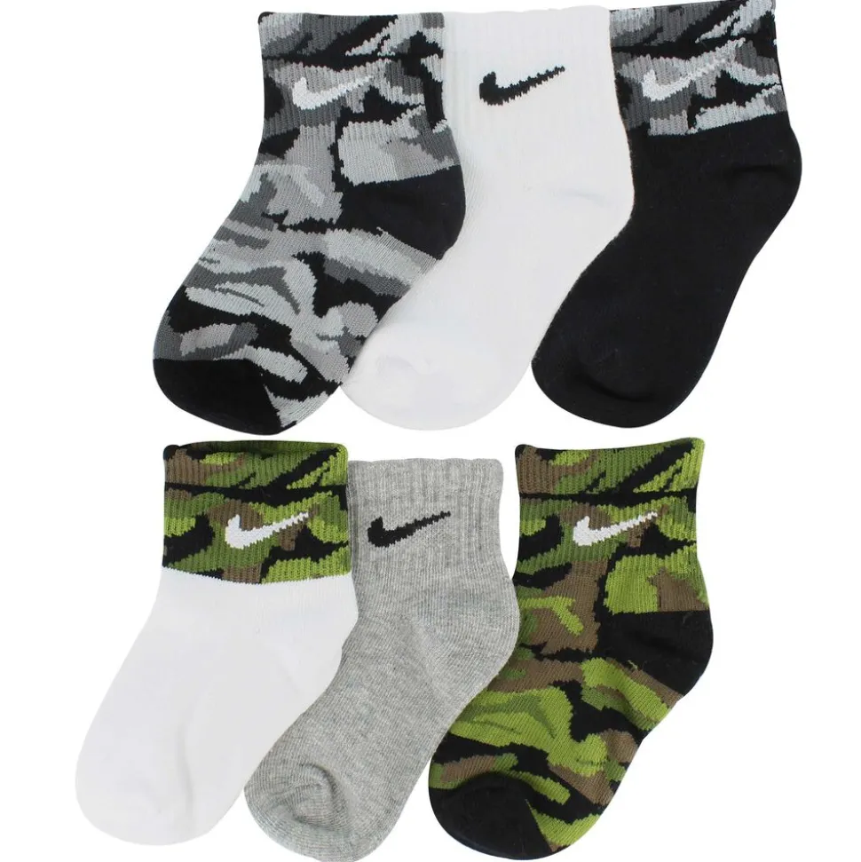 Infant Boys' Nike Camo Crew 6-Pair Pack
