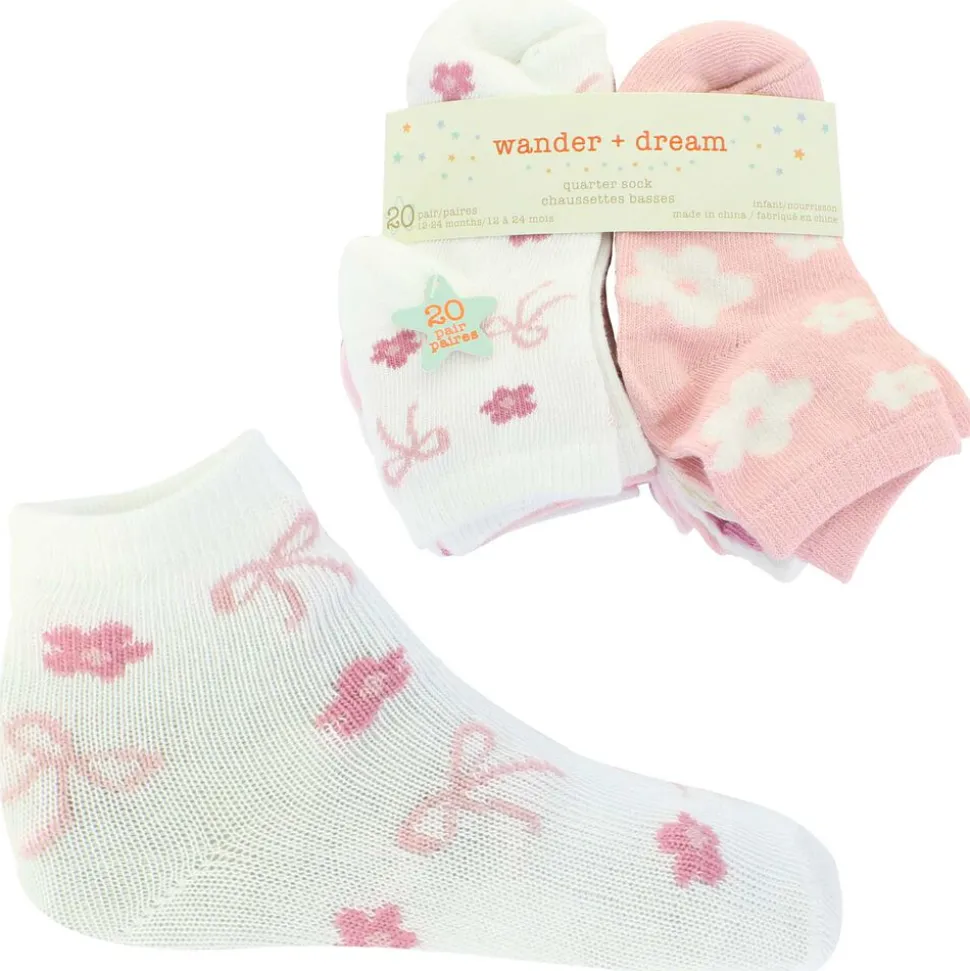 Infants' Wander + Dream Quarter Socks 20 For $10