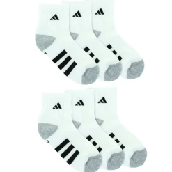 Kids' adidas Cushioned Quarter 6-Pair Pack