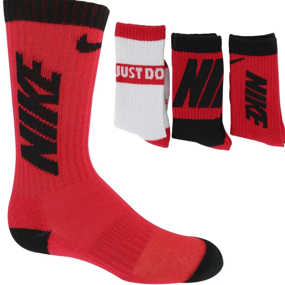 Kids' Nike Cushioned Crew 3-Pair Pack