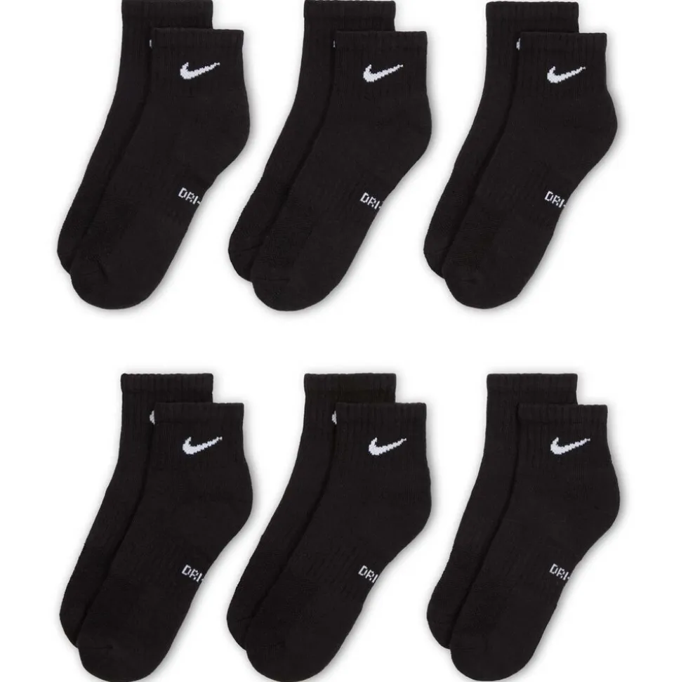 Kids' Nike Everyday Cushioned Ankle 6-Pair Pack