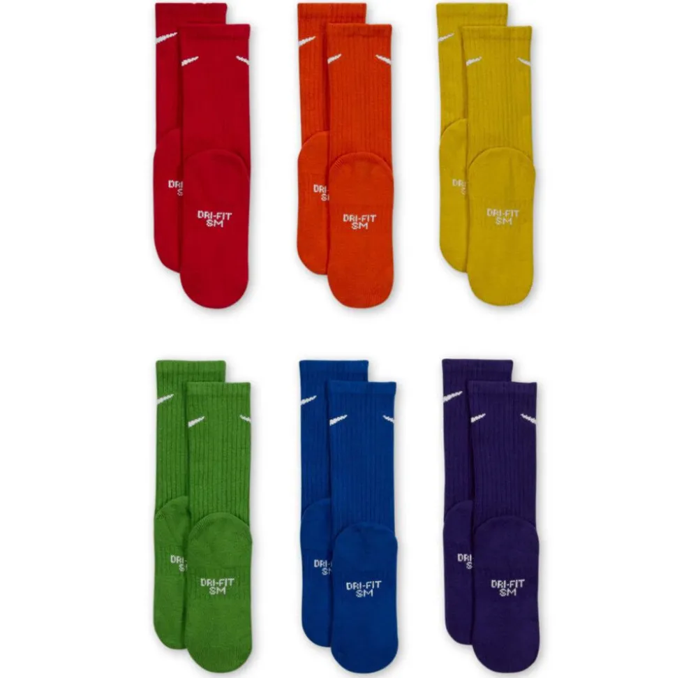 Kids' Nike Everyday Cushioned Crew 6-Pairs 3Y-5Y