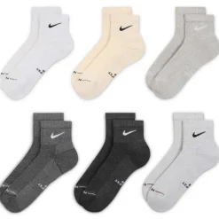 Kids' Nike Everyday Elevated Ankle 6-Pair Pack