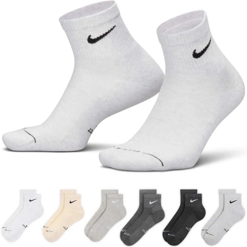 Kids' Nike Everyday Elevated Ankle 6-Pair Pack