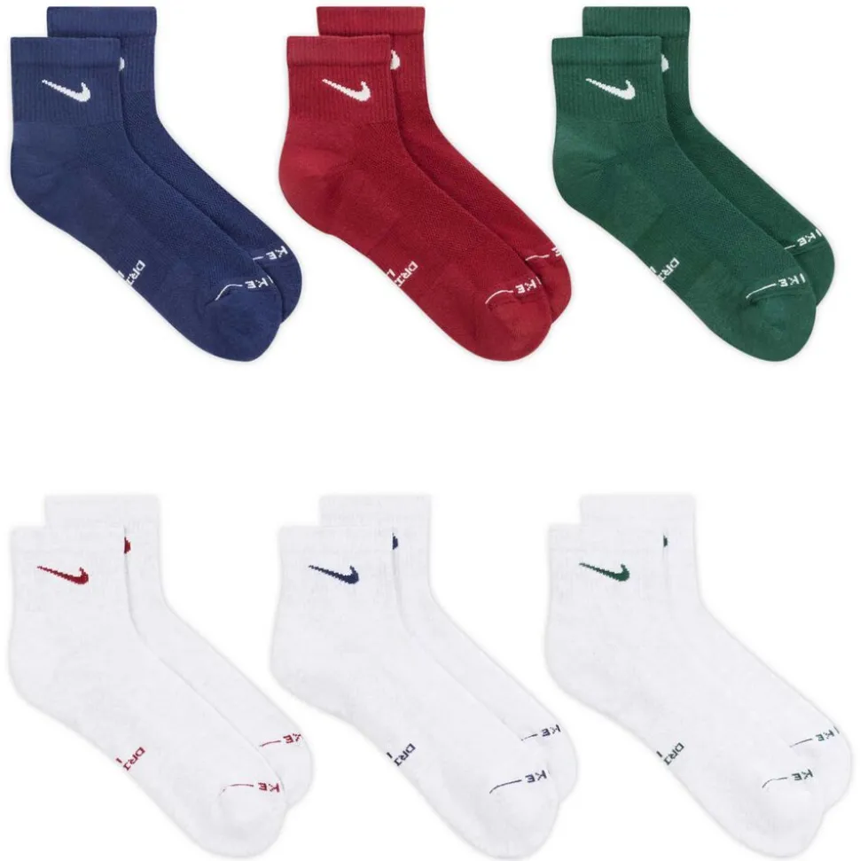 Kids' Nike Everyday Elevated Ankle 6-Pair Pack