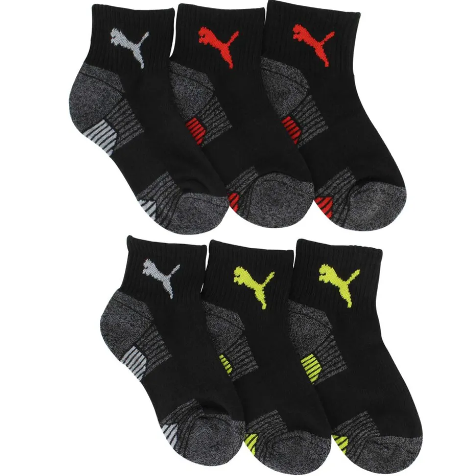 Kids' PUMA Premium Quarter Crew Sock 6-Pair Pack