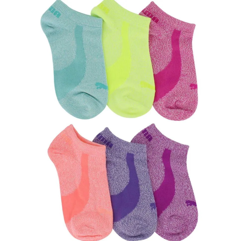Kids' PUMA Premium Super Soft No-Show 6-Pair Pack