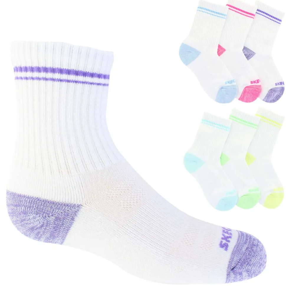 Kids' Skechers Low Crew 6-Pair Pack