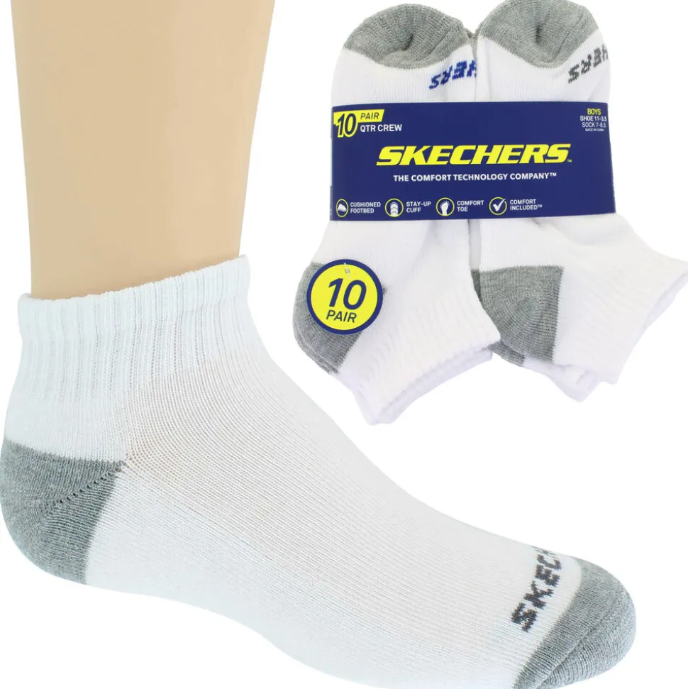 Kids' Skechers Quarter Crew 10 For $10