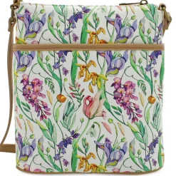 Marbella Carina North/South Floral-Print Crossbody
