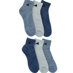Men's adidas Marled Cushioned Quarter 6-Pair Pack