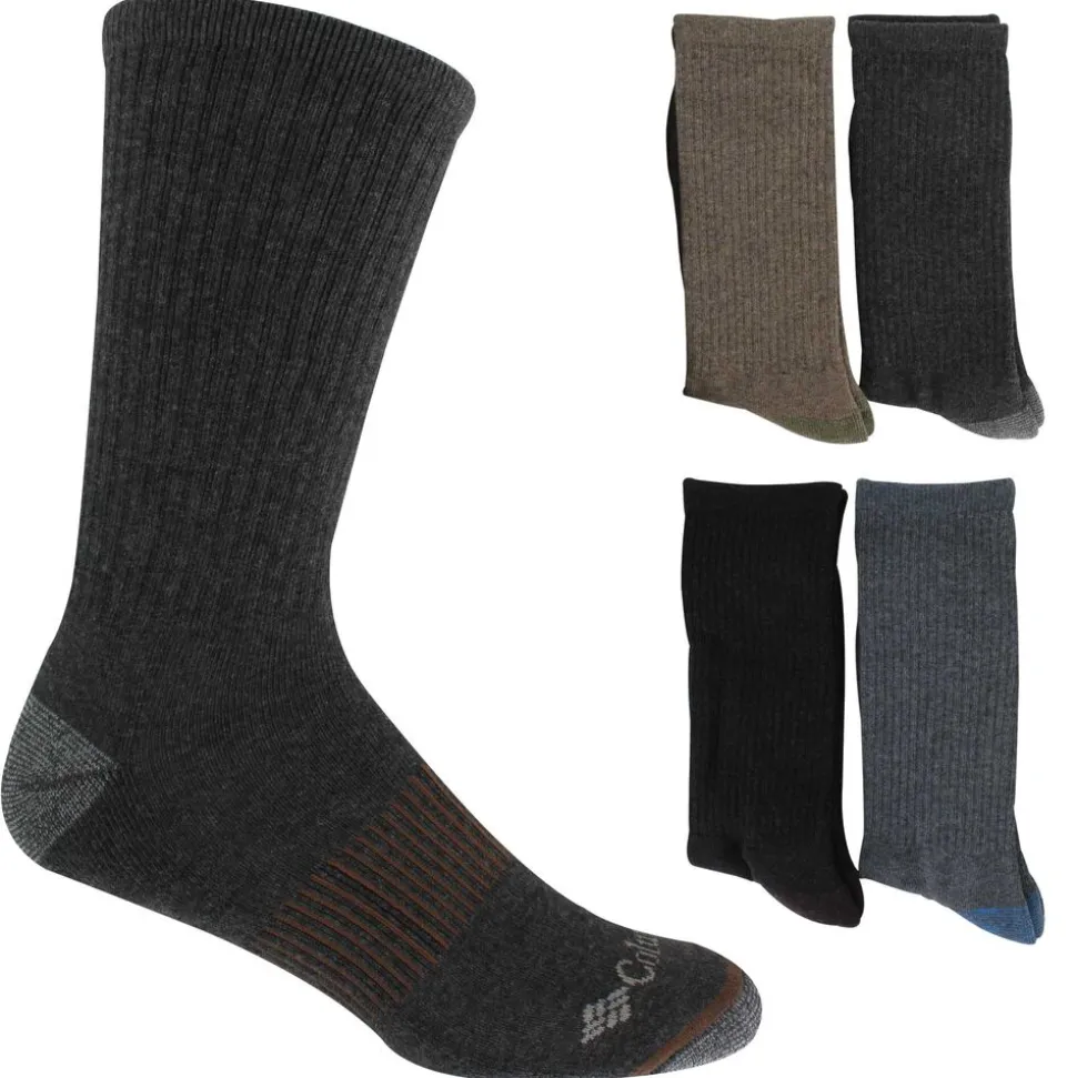 Men's Columbia Ribbed Crew 4-Pair Pack