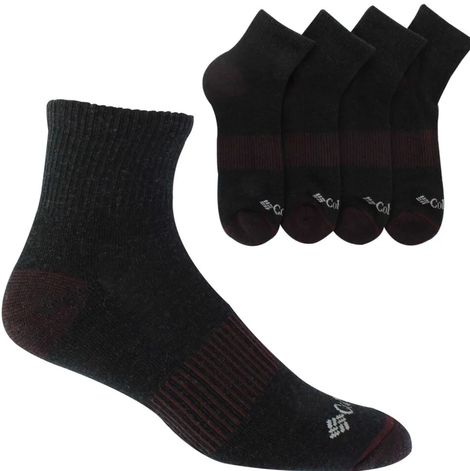 Men's Columbia Ribbed Quarter 4-Pair Pack