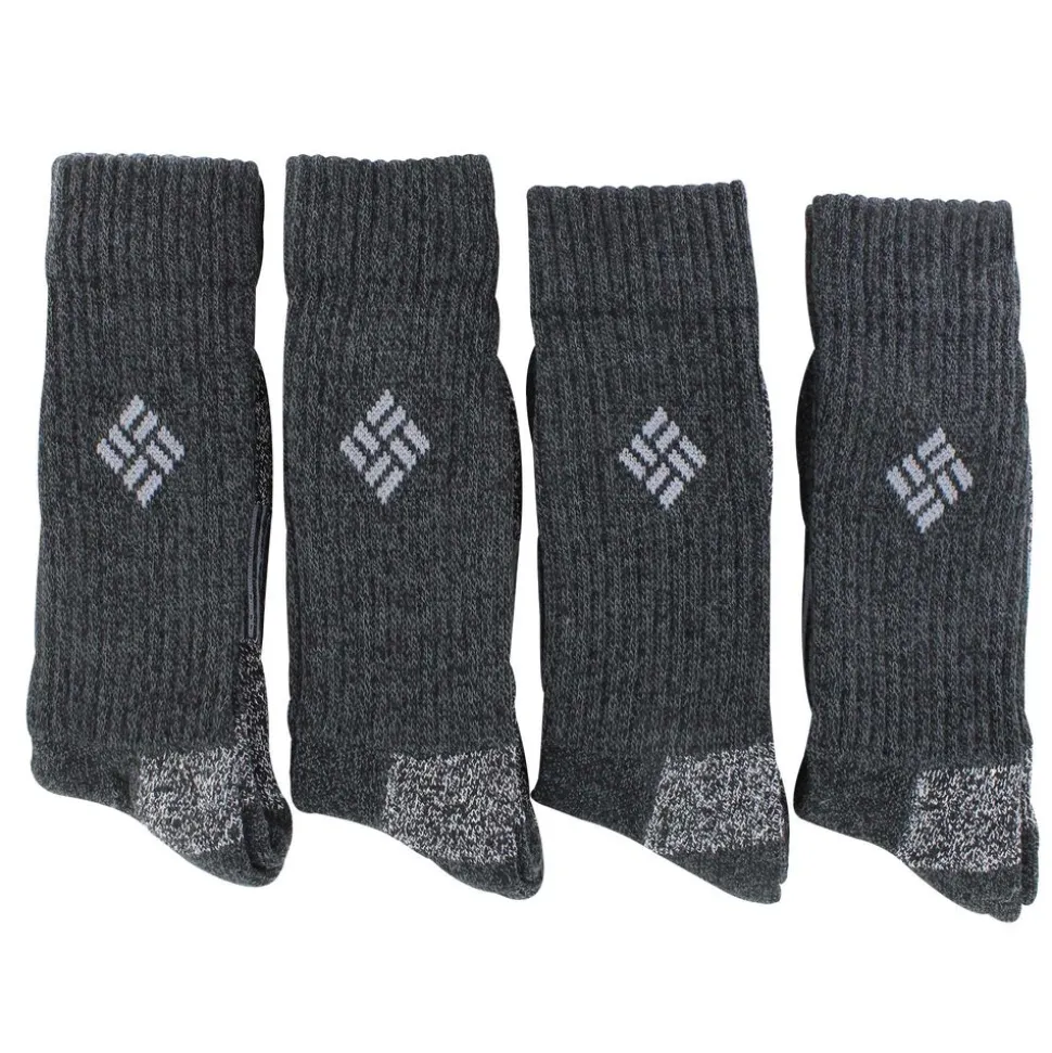 Men's Columbia Solid Crew 4-Pair Pack
