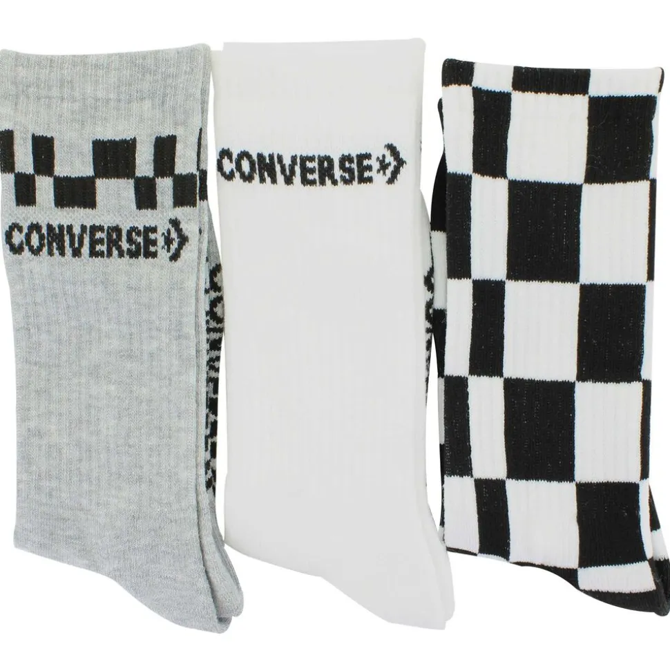 Men's Converse Checkerboard Crew 3-Pair Pack