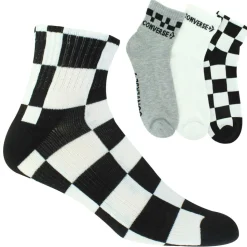 Men's Converse Checkerboard Quarter 3-Pair Pack
