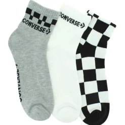 Men's Converse Checkerboard Quarter 3-Pair Pack