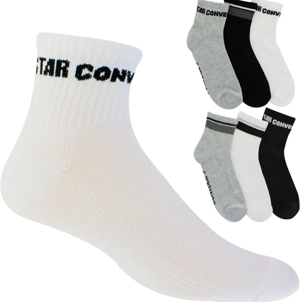 Men's Converse Half-Cushione Quarter 6-Pair Pack