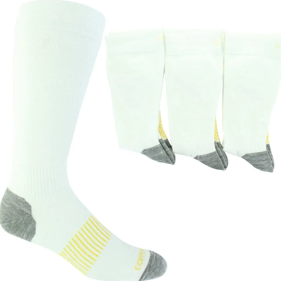 Men's Copper Fit Crew Compression Socks 3 Pairs