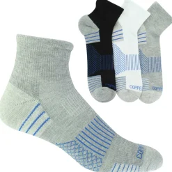 Men's Copper Fit Quarter Crew 3-Pair Pack