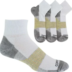Men's Copper Fit Quarter Crew Work Socks 3 Pairs