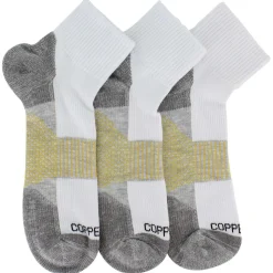 Men's Copper Fit Quarter Crew Work Socks 3 Pairs
