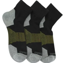 Men's Copper Fit Quarter Crew Work Socks 3 Pairs