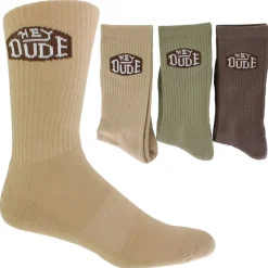 Men's HEYDUDE Crew 3-Pair Pack