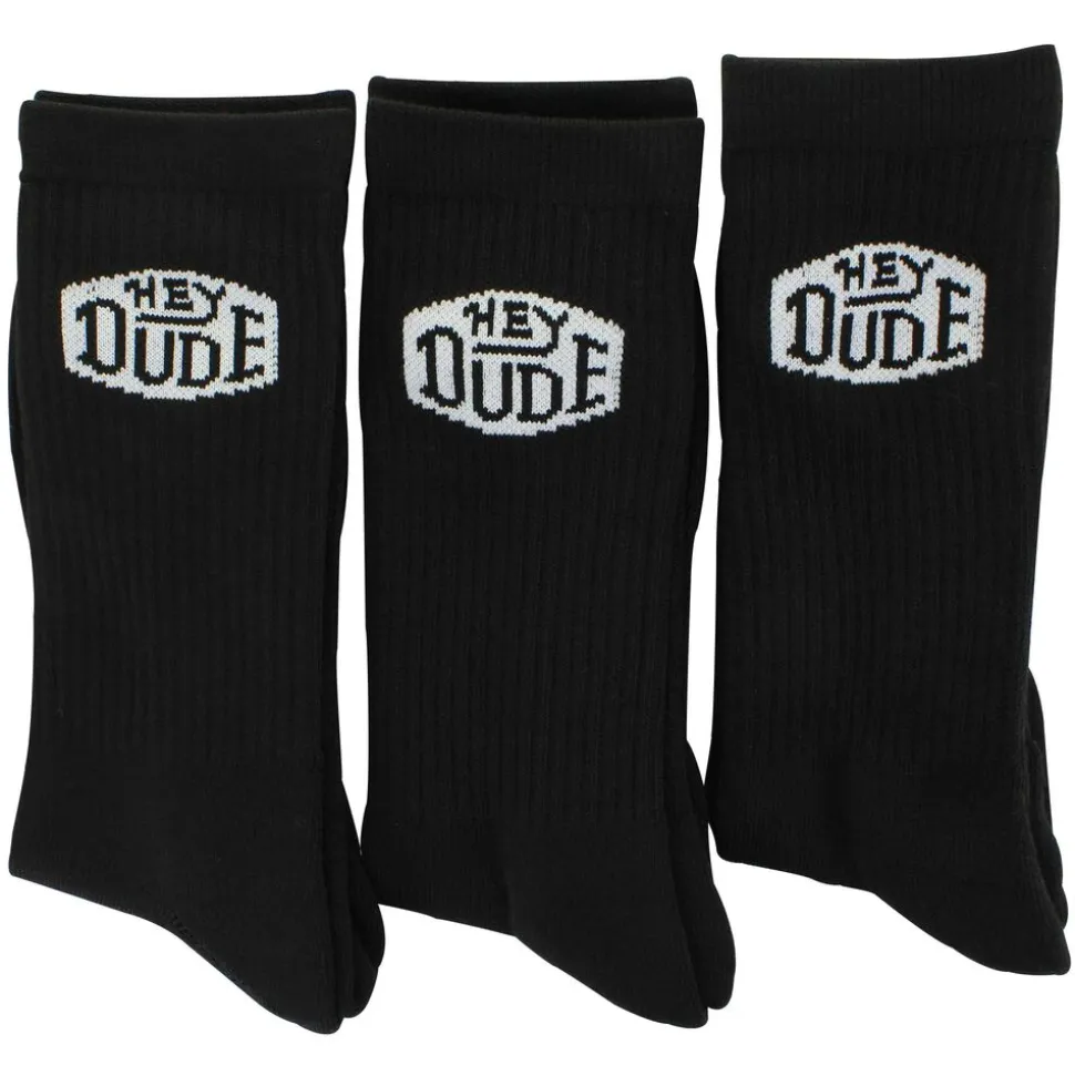 Men's HEYDUDE Crew 3-Pair Pack