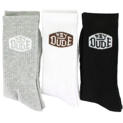 Men's HEYDUDE Crew 3-Pair Pack