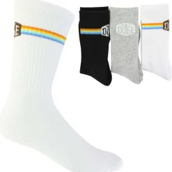 Men's HEYDUDE Logo Stripe Crew 3-Pair Pack